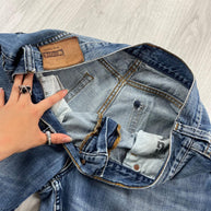 VINTAGE Y2K MUSTANG BAGGY JEANS BLUE