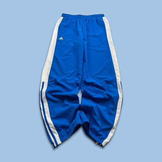 VINTAGE Y2K ADIDAS BAGGY TRACKSUIT BOTTOMS BLUE