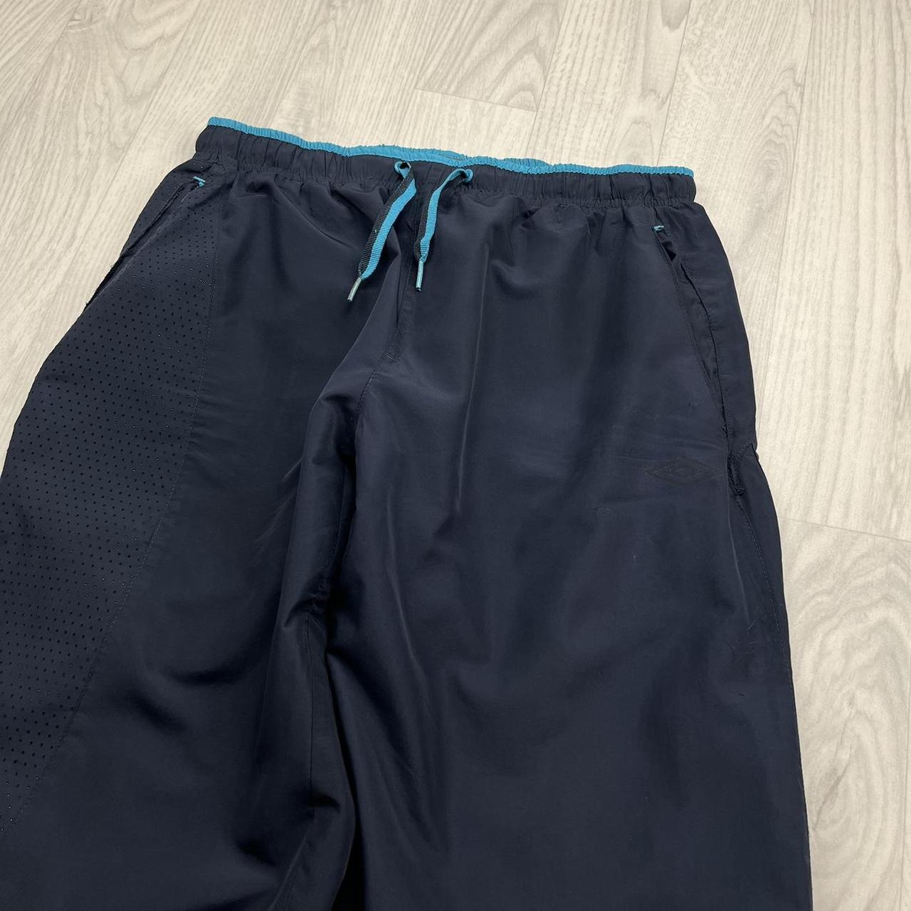 VINTAGE Y2K UMBRO BAGGY TRACKSUIT BOTTOMS NAVY