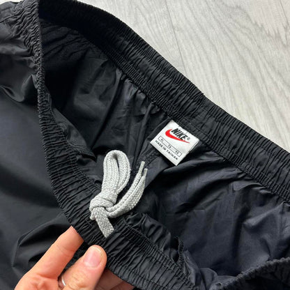 VINTAGE Y2K NIKE BAGGY SHELL TRACKSUIT BOTTOMS BLACK