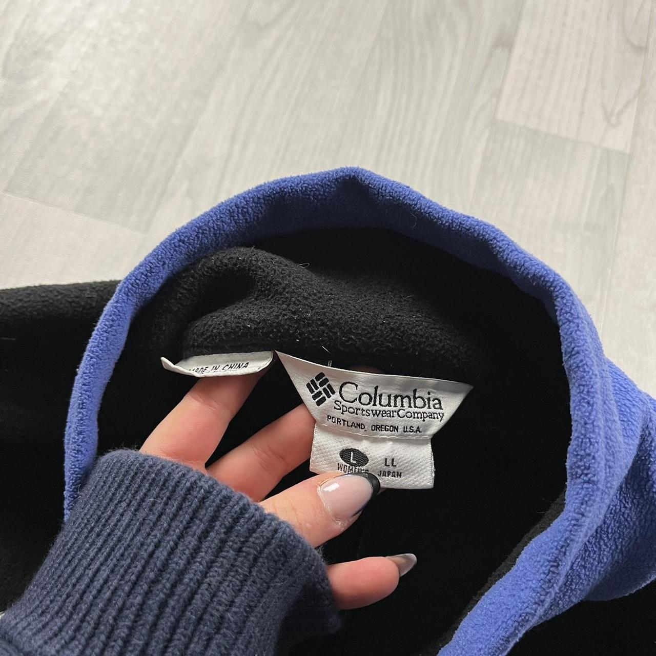 VINTAGE Y2K COLUMBIA ZIP UP TECHNICAL FLEECE BLACK