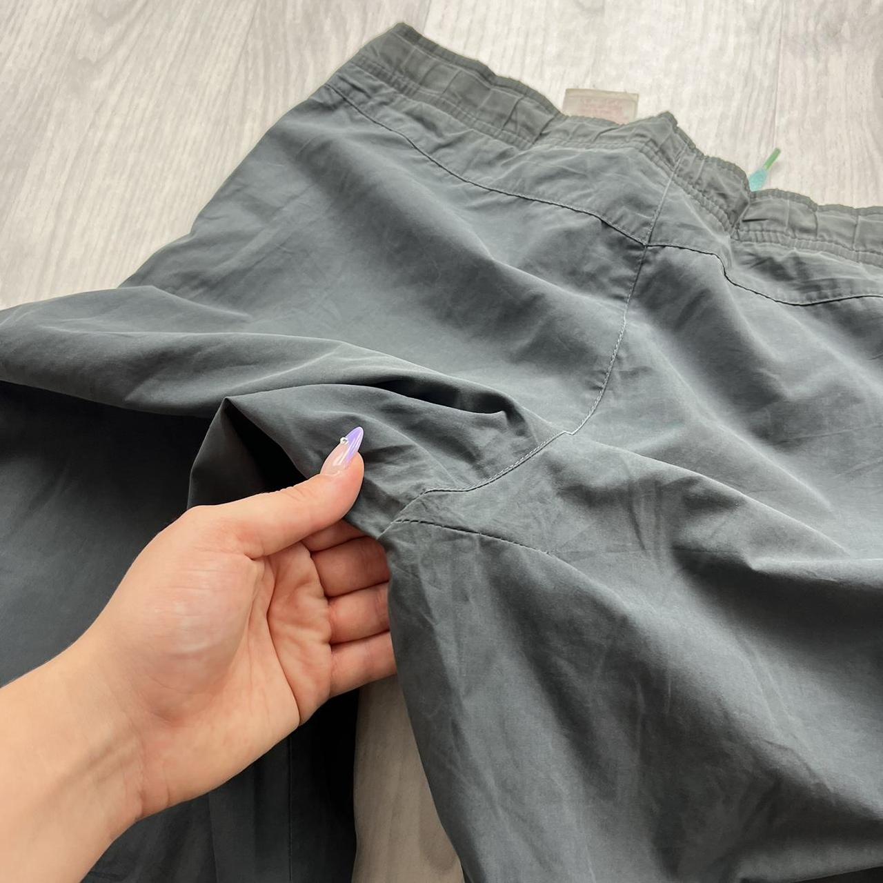 VINTAGE Y2K NIKE LOW RISE FLARED TRACKSUIT BOTTOMS GREY