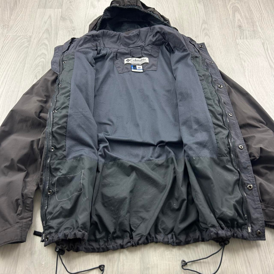 VINTAGE Y2K COLUMBIA TECHNICAL UTILITY JACKET BROWN