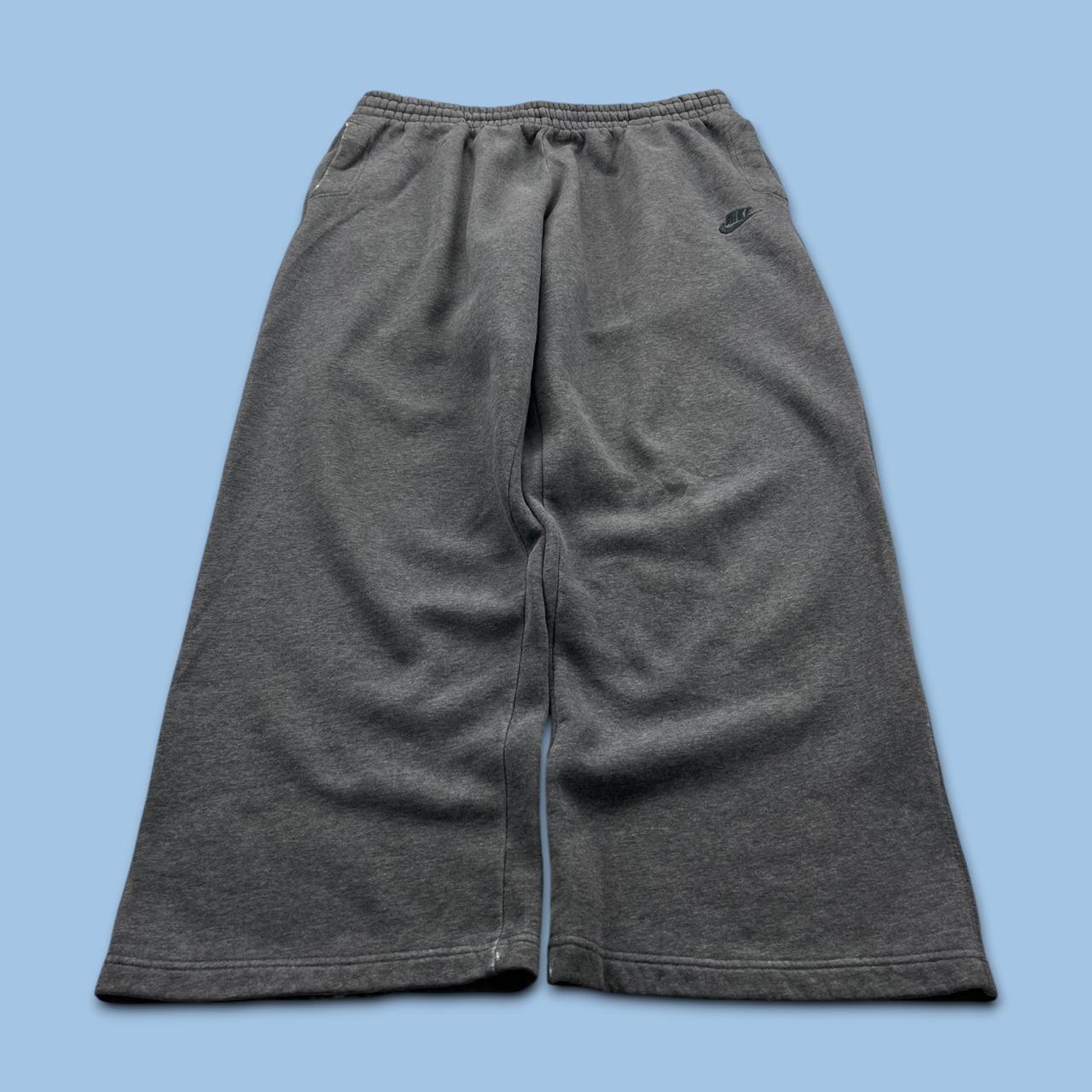 VINTAGE Y2K NIKE BAGGY COTTON SWEATPANTS GREY