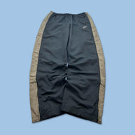 VINTAGE Y2K NIKE BAGGY WIDE LEG TRACKSUIT BOTTOMS BLACK KHAKI