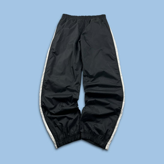 VINTAGE Y2K FILA BAGGY SHELL TRACKSUIT BOTTOMS BLACK
