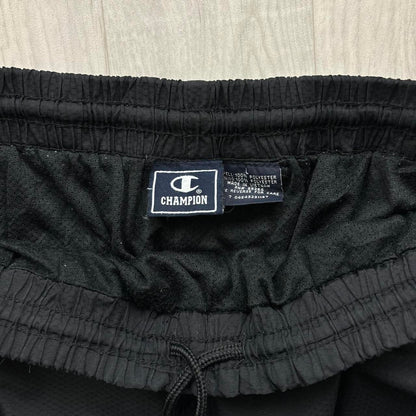 VINTAGE Y2K CHAMPION BAGGY TRACKSUIT BOTTOMS BLACK