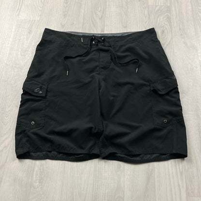 VINTAGE Y2K QUIKSILVER BAGGY LOOSE BOARD SURF SHORTS BLACK