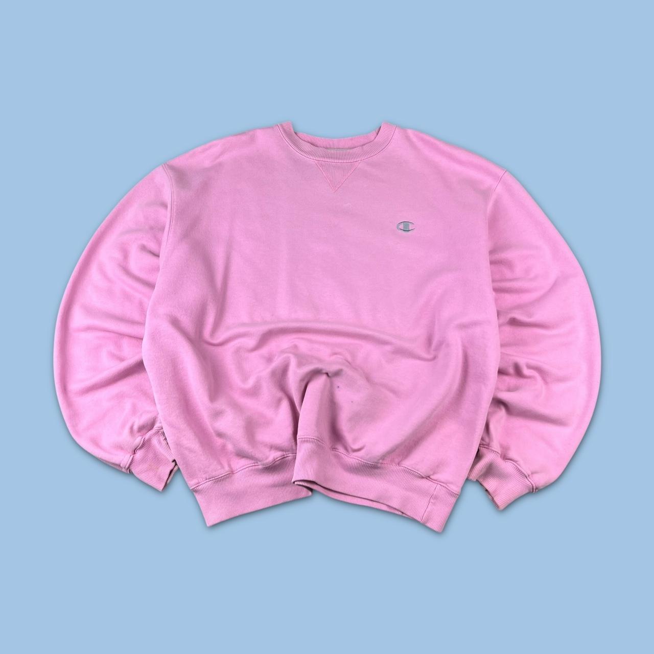 VINTAGE Y2K CHAMPION BOXY SWEATSHIRT BABY PINK