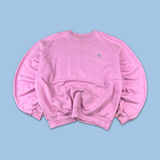 VINTAGE Y2K CHAMPION BOXY SWEATSHIRT BABY PINK