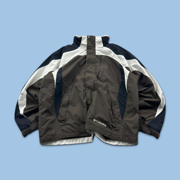 VINTAGE Y2K COLUMBIA UTILITY SKI JACKET BROWN