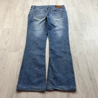 VINTAGE Y2K LEE LOW RISE BOOTCUT JEANS BLUE