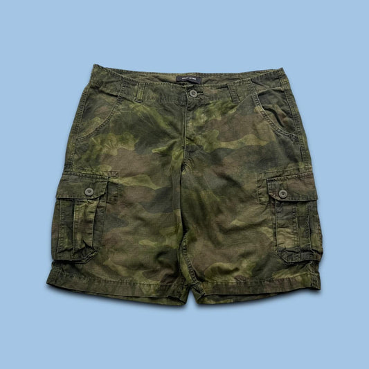 VINTAGE Y2K BAGGY CAMO CARGO SHORTS