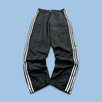 VINTAGE Y2K ADIDAS BAGGY TRACKSUIT BOTTOMS BLACK