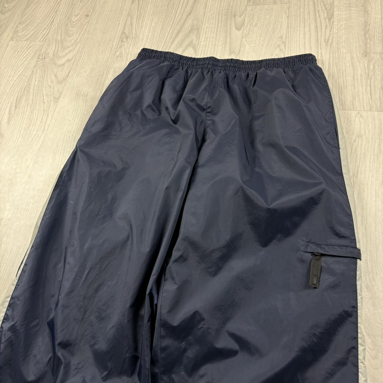 VINTAGE Y2K NIKE BAGGY CARGO TRACKSUIT BOTTOMS NAVY