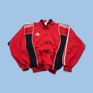 VINTAGE 90s ADIDAS TRACK JACKET RED