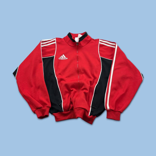 VINTAGE 90s ADIDAS TRACK JACKET RED