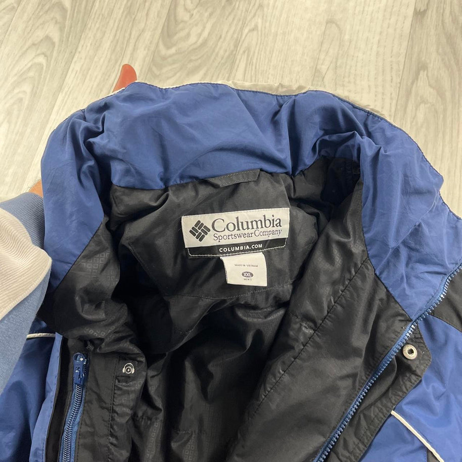 VINTAGE Y2K COLUMBIA TECHNICAL SKI JACKET BLUE
