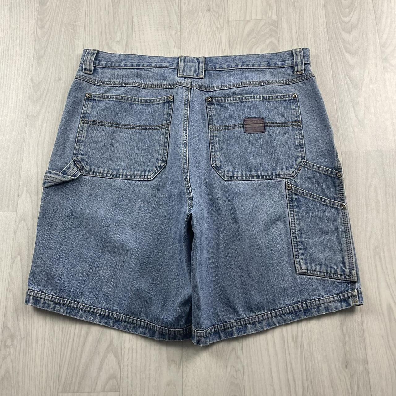 VINTAGE COLUMBIA BAGGY LOOSE CARPENTER JORTS BLUE (36w)
