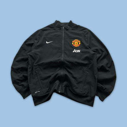 VINTAGE Y2K NIKE MANCHESTER UNITED WINDBREAKER TRACK JACKET BLACK