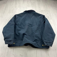 VINTAGE 90s TOUGH DUCK WORKWEAR DETROIT STYLE JACKET NAVY