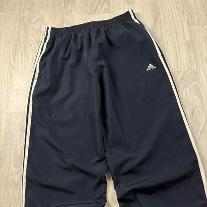 VINTAGE Y2K ADIDAS BAGGY TRACKSUIT BOTTOMS NAVY