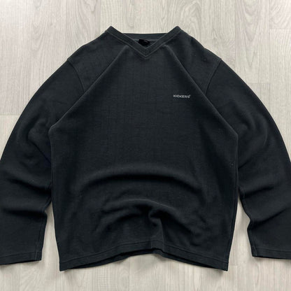 VINTAGE Y2K KICKERS KNITTED JUMPER BLACK