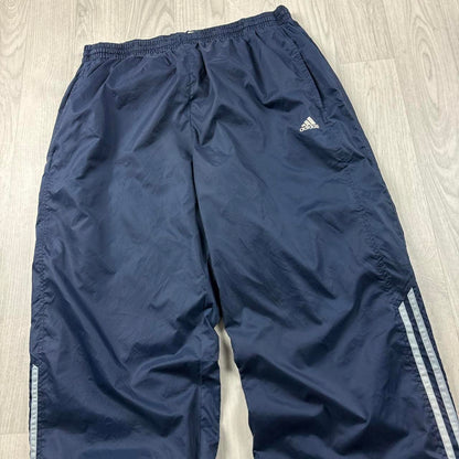 VINTAGE Y2K ADIDAS BAGGY TRACKSUIT BOTTOMS NAVY