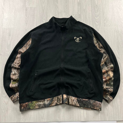 VINTAGE REALTREE ZIP UP FLEECE CAMO BLACK