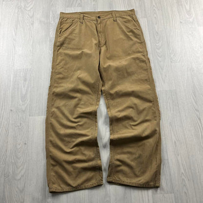 VINTAGE FADED GLORY BAGGY CARPENTER JEANS TAN