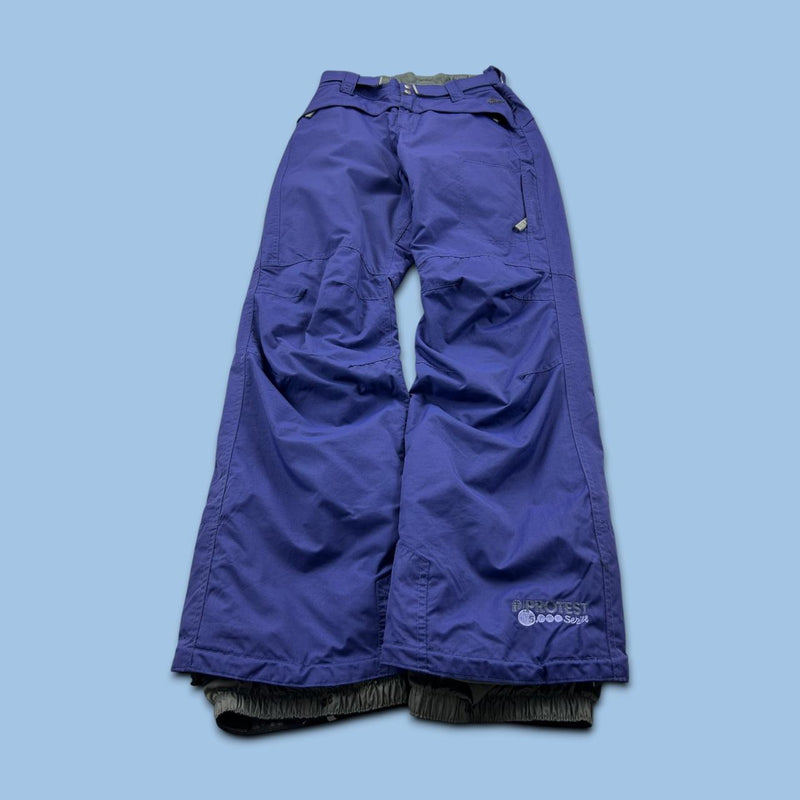 VINTAGE Y2K PROTEST LOW RISE SKI PANTS SALOPETTES PURPLE