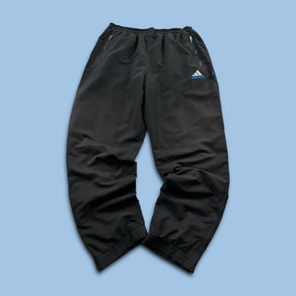 VINTAGE 90s ADIDAS BAGGY TRACKSUIT BOTTOMS BLACK