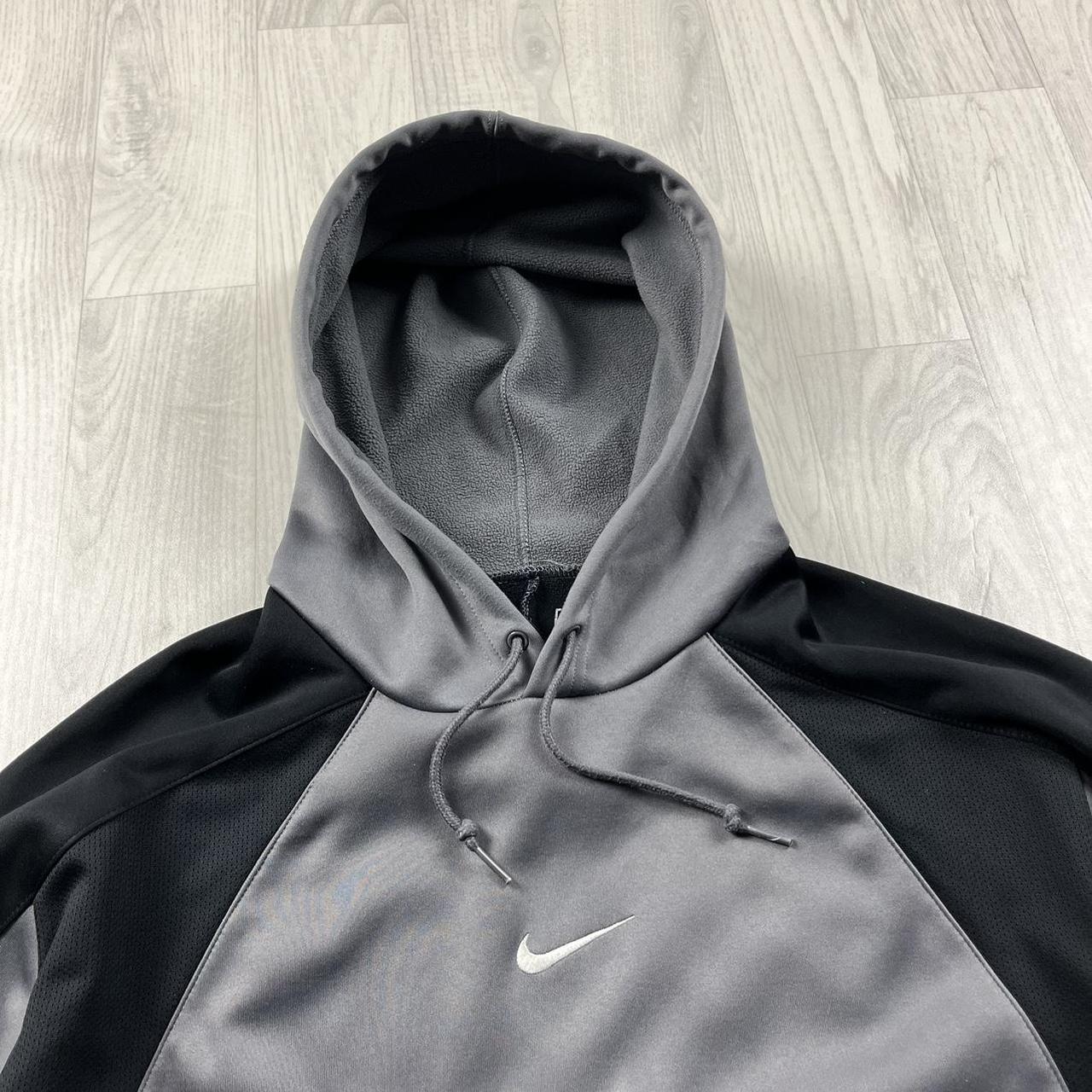 VINTAGE Y2K NIKE HOODIE GREY BLACK