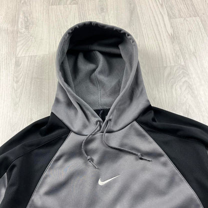VINTAGE Y2K NIKE HOODIE GREY BLACK
