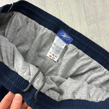 VINTAGE Y2K REEBOK BAGGY TRACKSUIT BOTTOMS NAVY