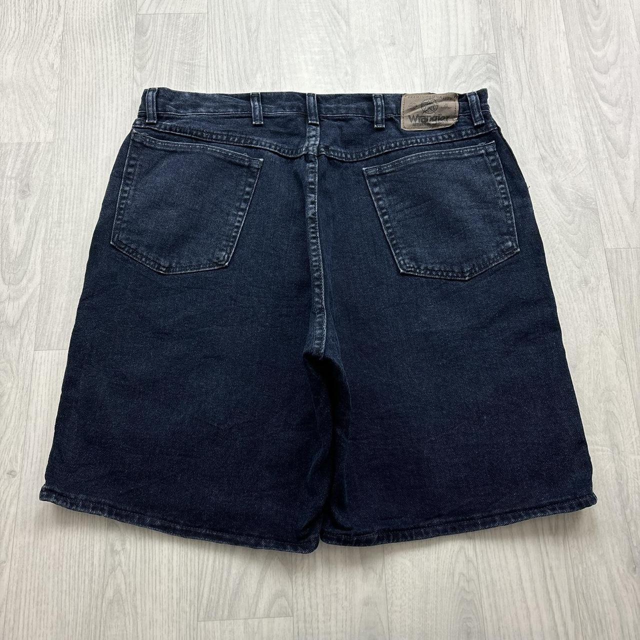 VINTAGE 00s WRANGLER BAGGY LOOSE JORTS NAVY