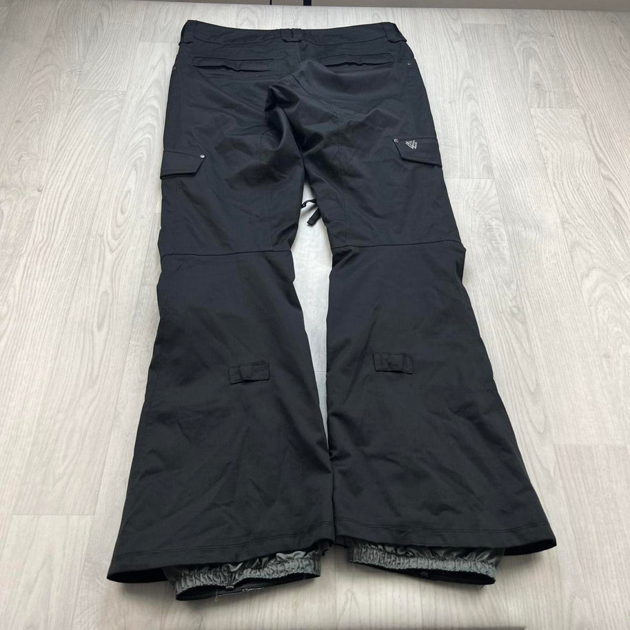 VINTAGE Y2K BURTON LOW RISE SKI PANTS SALOPETTES BLACK