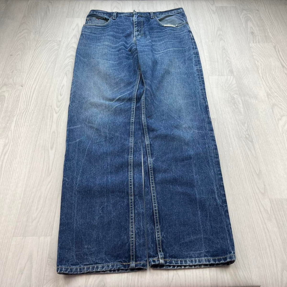 VINTAGE Y2K TOMMY HILFIGER STRAIGHT LEG JEANS BLUE