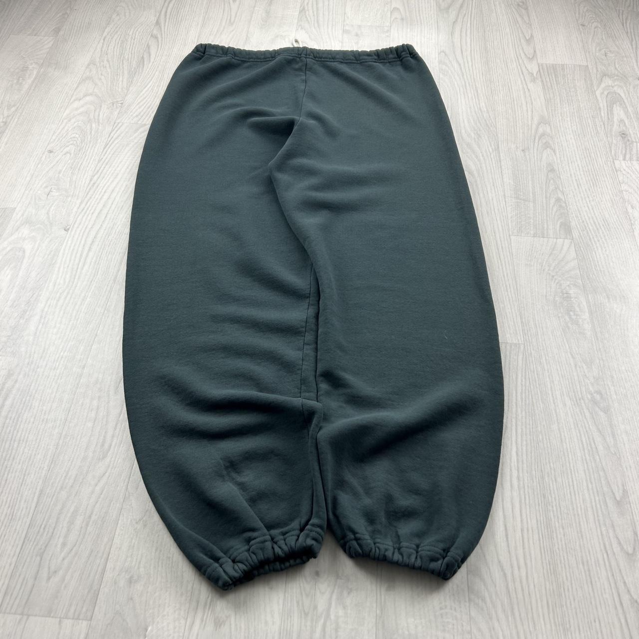 VINTAGE Y2K RUSSELL ATHLETIC BLANK BAGGY COTTON SWEATPANTS GREEN