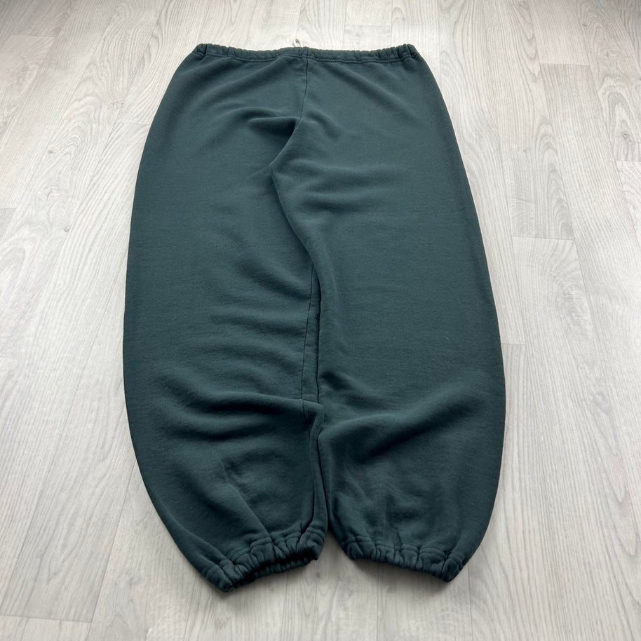 VINTAGE Y2K RUSSELL ATHLETIC BLANK BAGGY COTTON SWEATPANTS GREEN