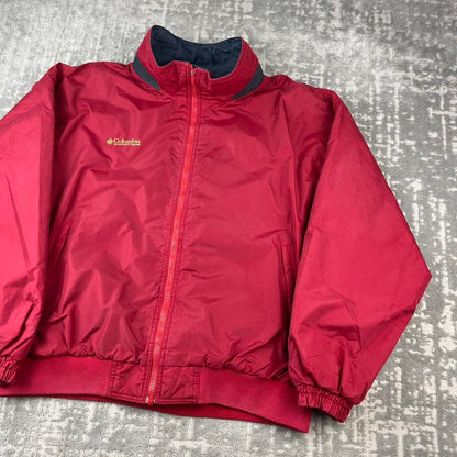 VINTAGE 00s COLUMBIA UTILITY BOMBER JACKET RED