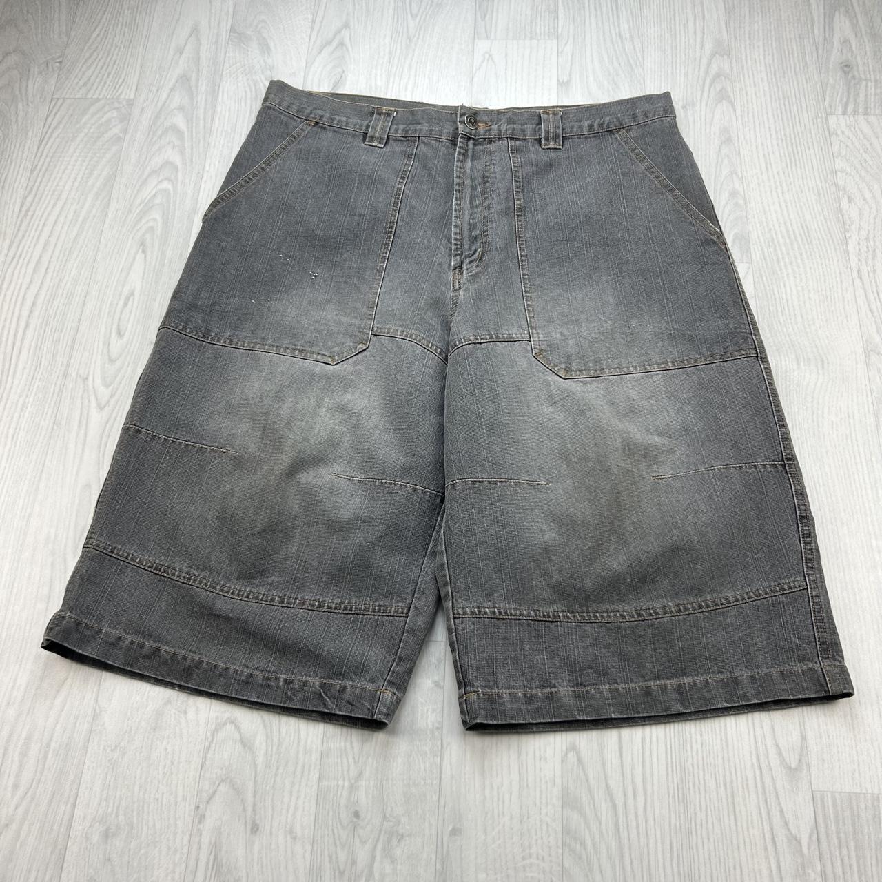 VINTAGE Y2K JOE BOXER BAGGY DENIM JORTS GREY