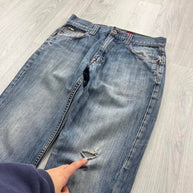 VINTAGE Y2K QUIKSILVER STRAIGHT LEG JEANS BLUE