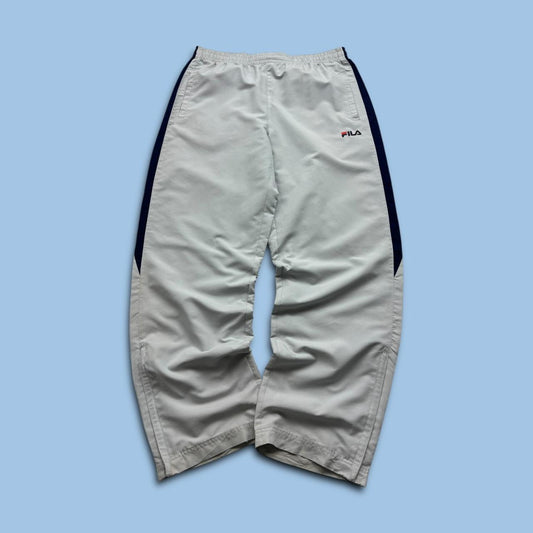VINTAGE Y2K FILA WIDE LEG TRACKSUIT BOTTOMS GREY