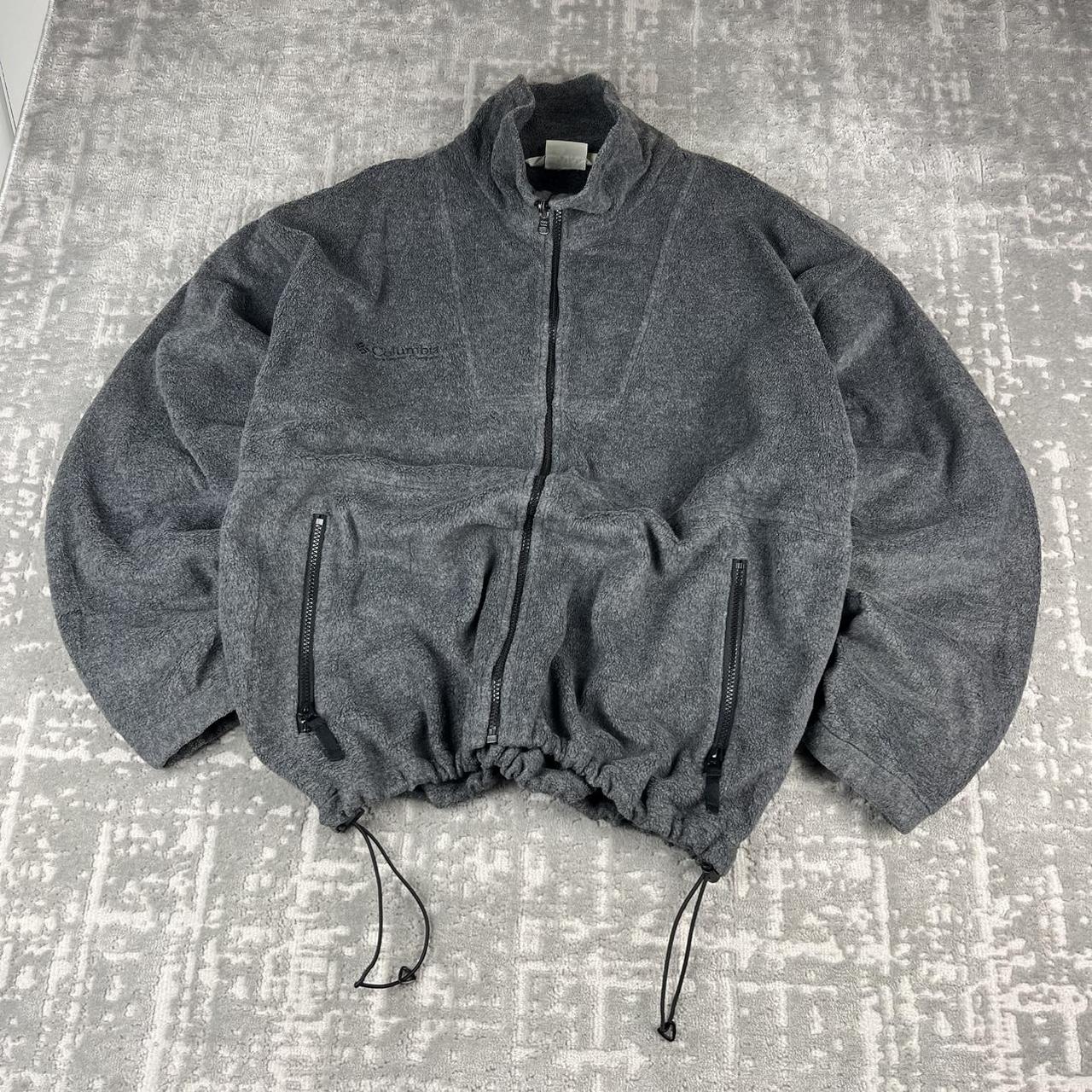 VINTAGE 00s COLUMBIA TECHNICAL FLEECE JACKET GREY