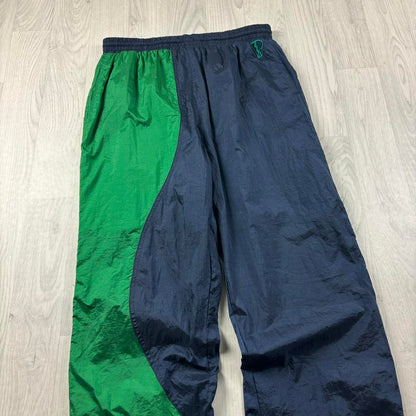 VINTAGE Y2K PRO PLAYER BAGGY TRACKSUIT BOTTOMS NAVY / GREEN