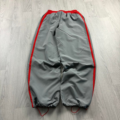 VINTAGE Y2K PUMA TECHNICAL BAGGY TRACKSUIT BOTTOMS GREY