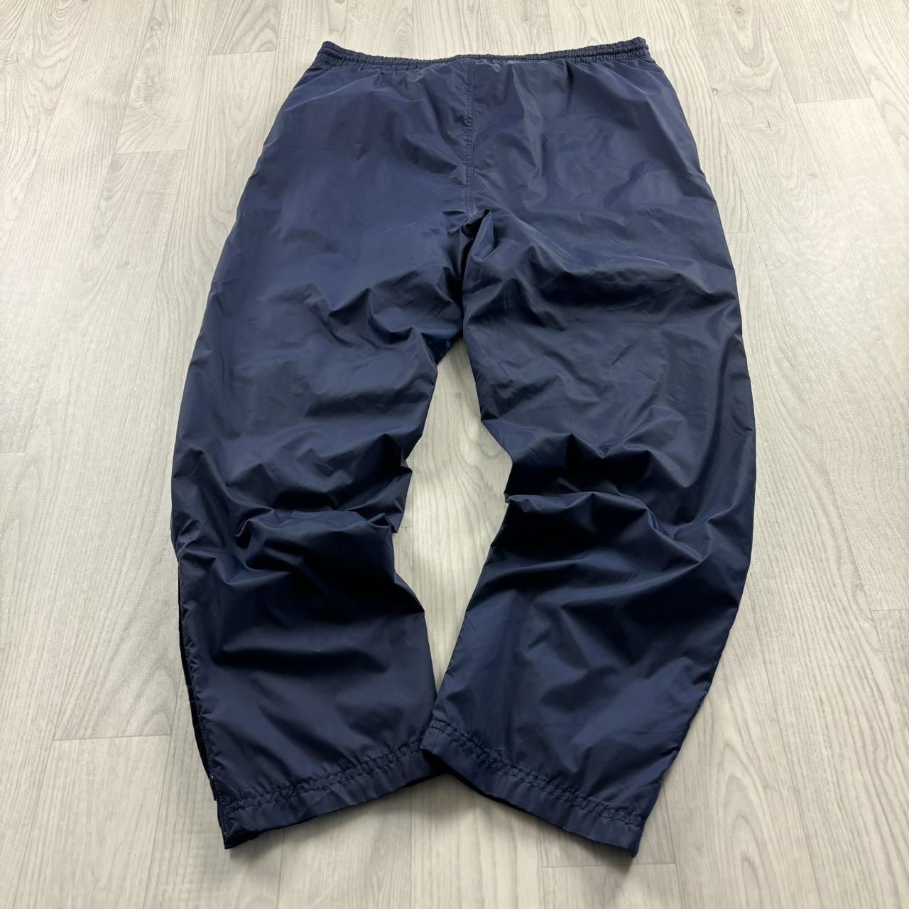 VINTAGE Y2K ADIDAS BAGGY TRACKSUIT BOTTOMS NAVY