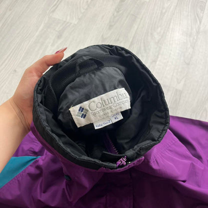 VINTAGE 00s COLUMBIA BUGABOO BOMBER HEAVY JACKET PURPLE