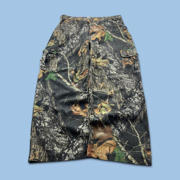 VINTAGE MOSSY OAK REALTREE WIDE LEG CAMO CARGO PANTS